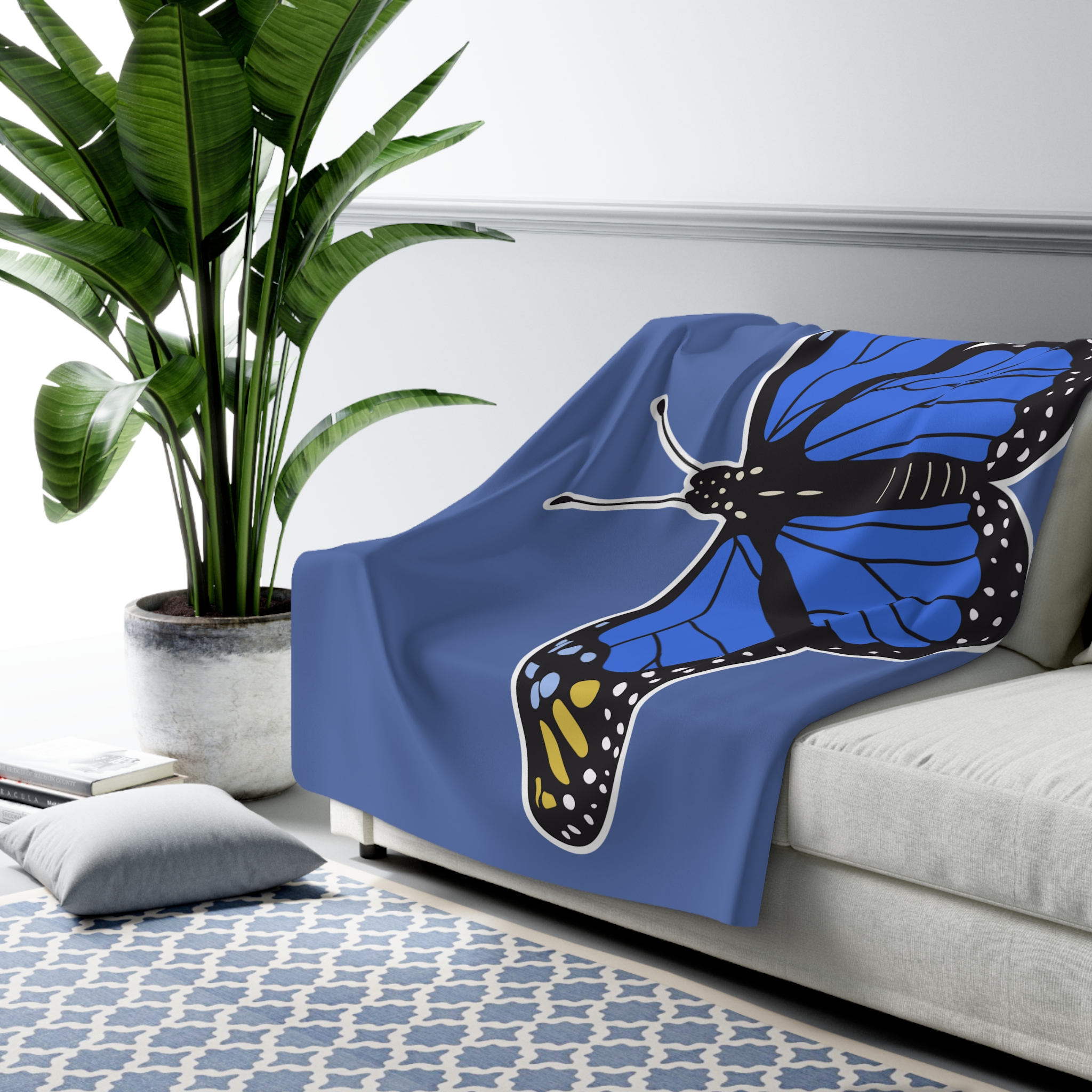 Butterfly, Plush Blanket